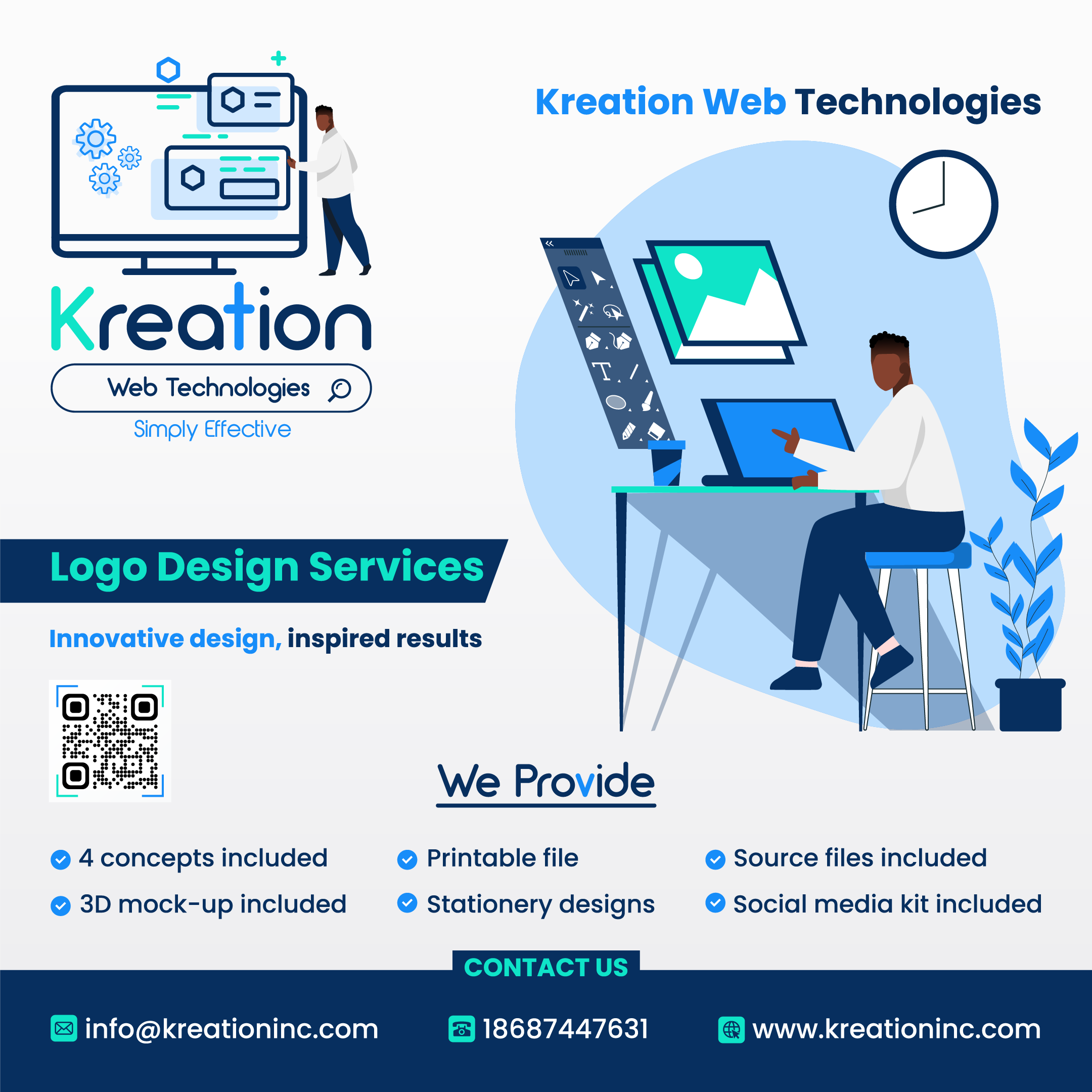 Kreation Web Technologies Logo Design Service